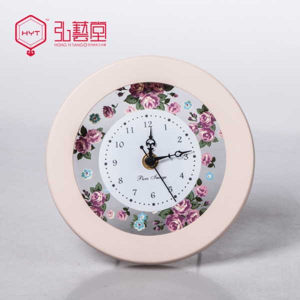 HYT-1350P 粉色玫瑰 时钟